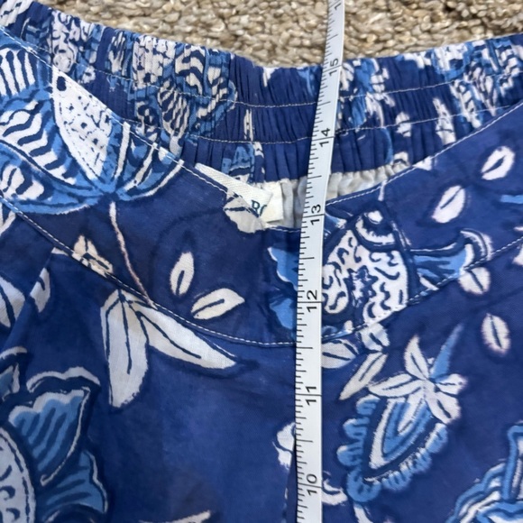 Beau & Ro Murray Pant in Classic Blue Floral Size Small Wide Leg High Waist - Picture 6 of 7